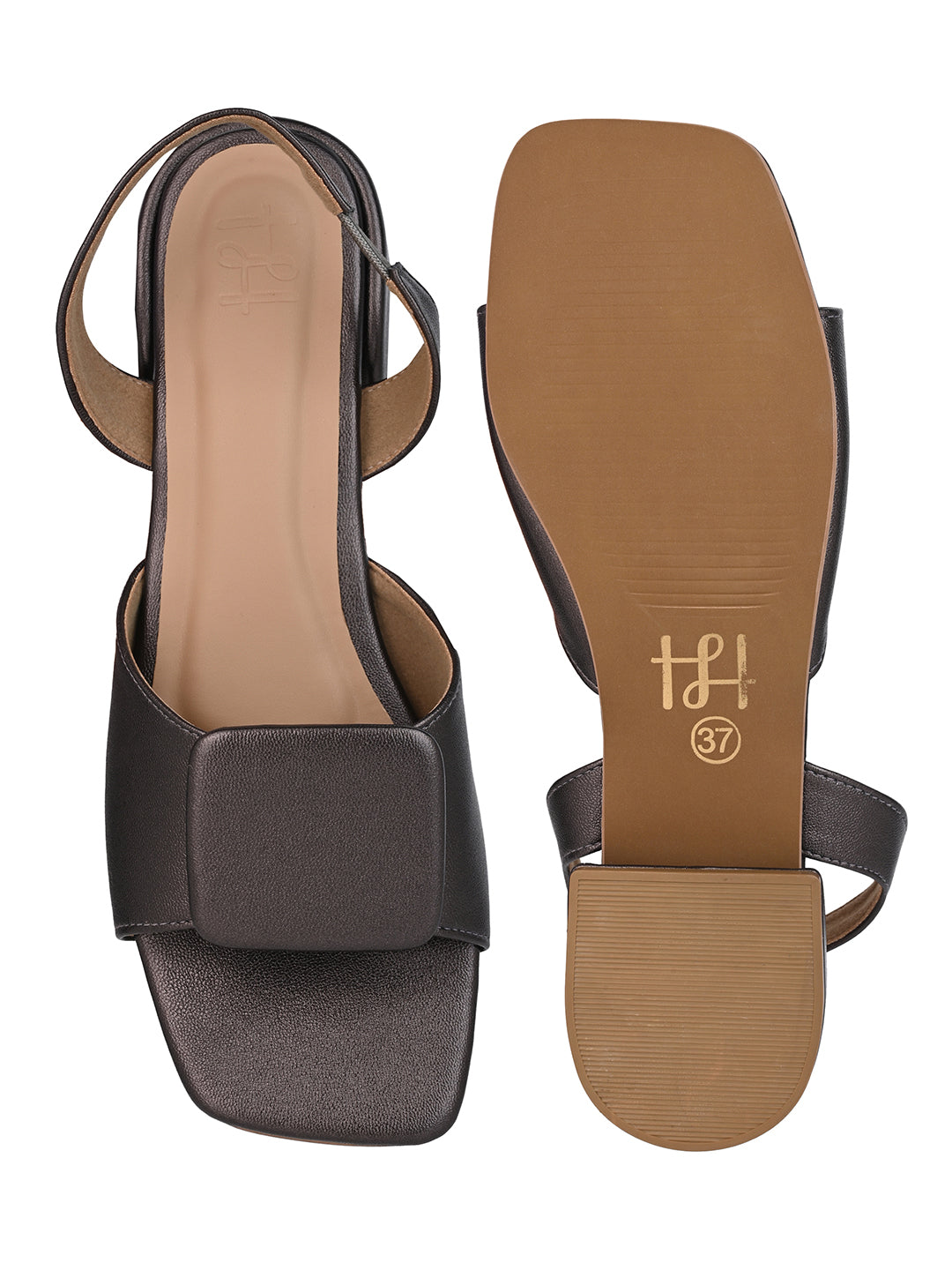 Hydes N Hues block Heel Sandal with Back strap