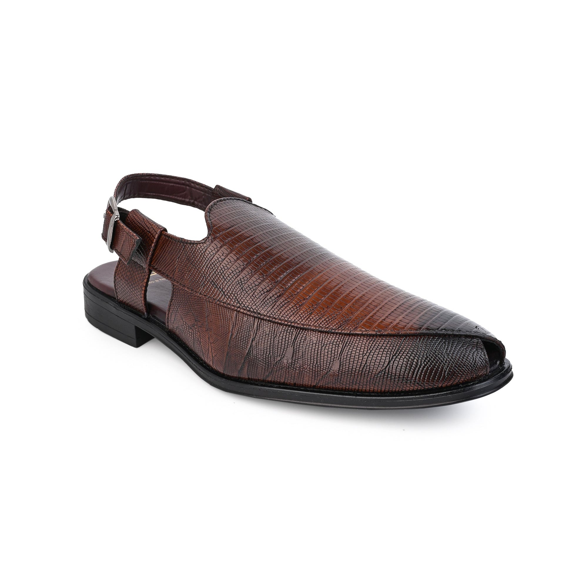 Hydes N Hues Brown Formal Sandals For Men