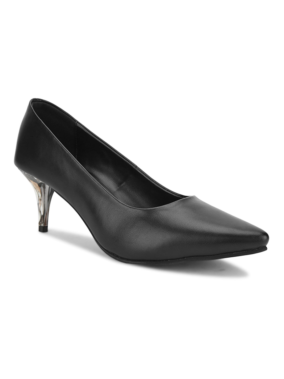 Hydes N Hues Black Heel Pumps For Women
