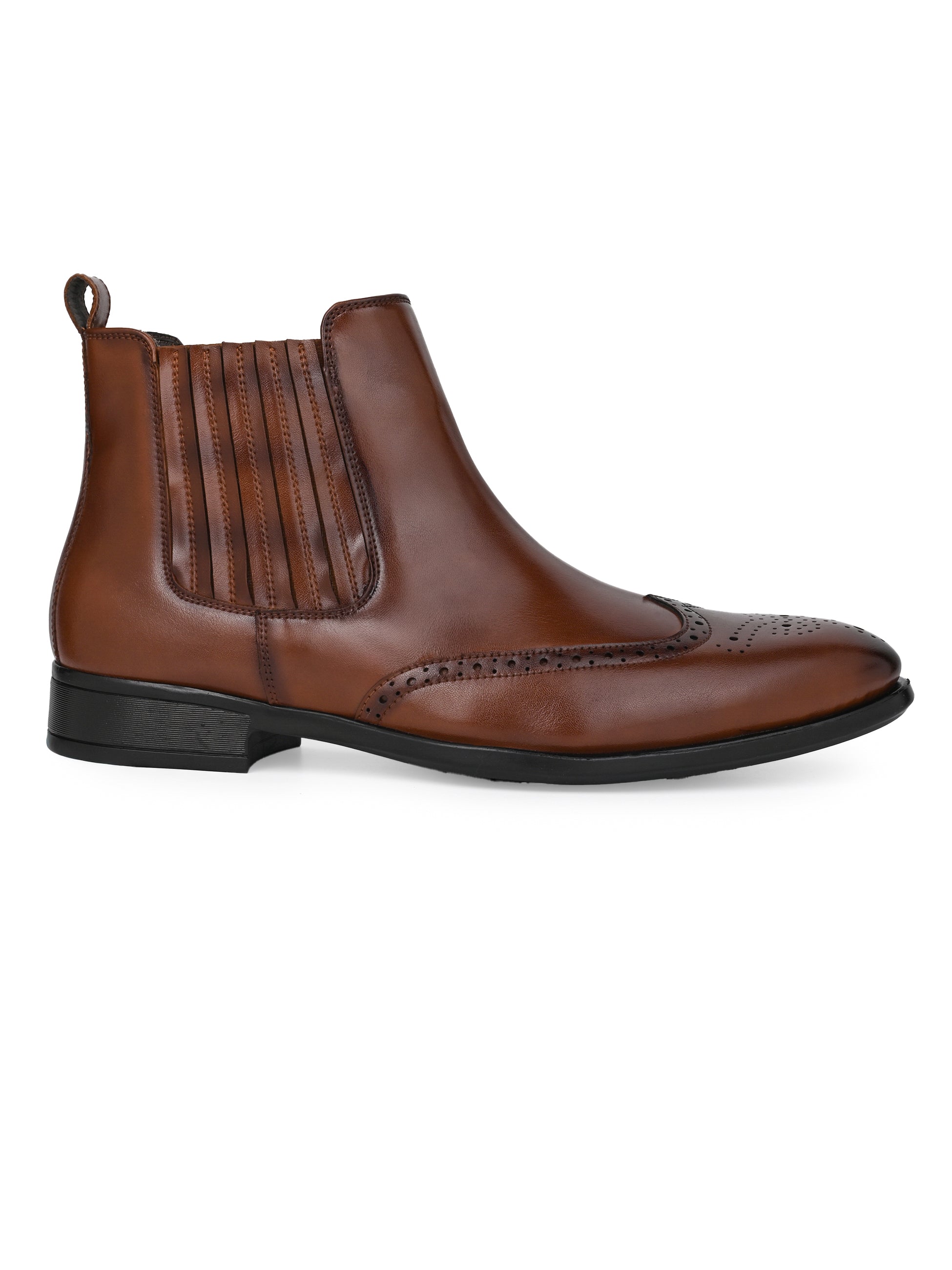 Hydes N Hues Men Tan Chelsea Boots