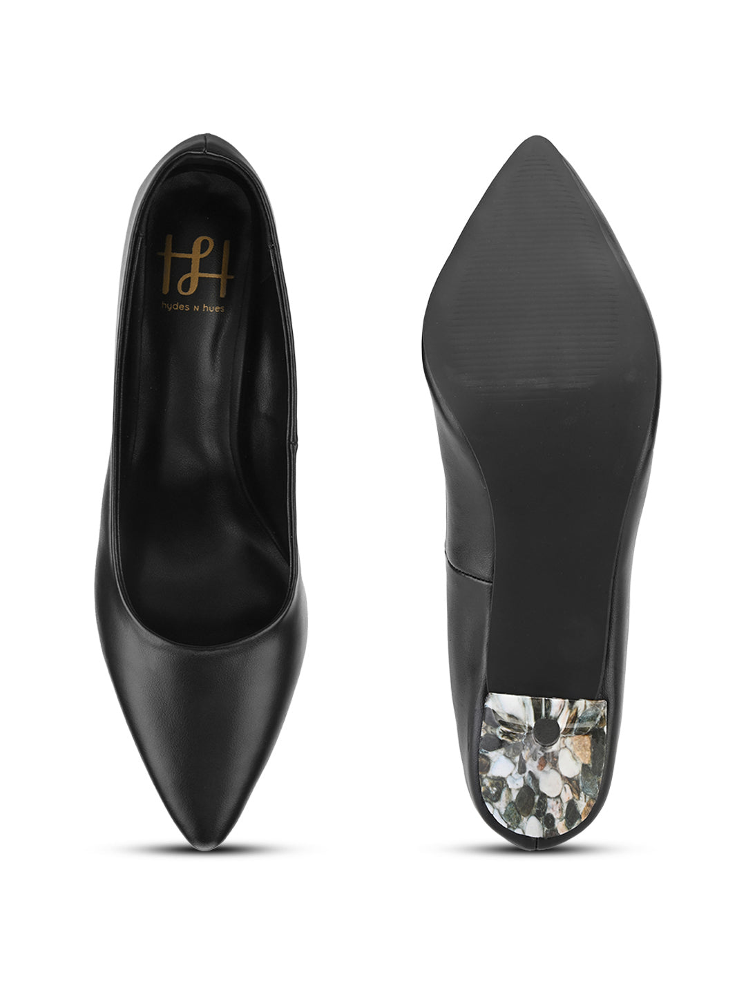 Hydes N Hues Black Heel Pumps For Women