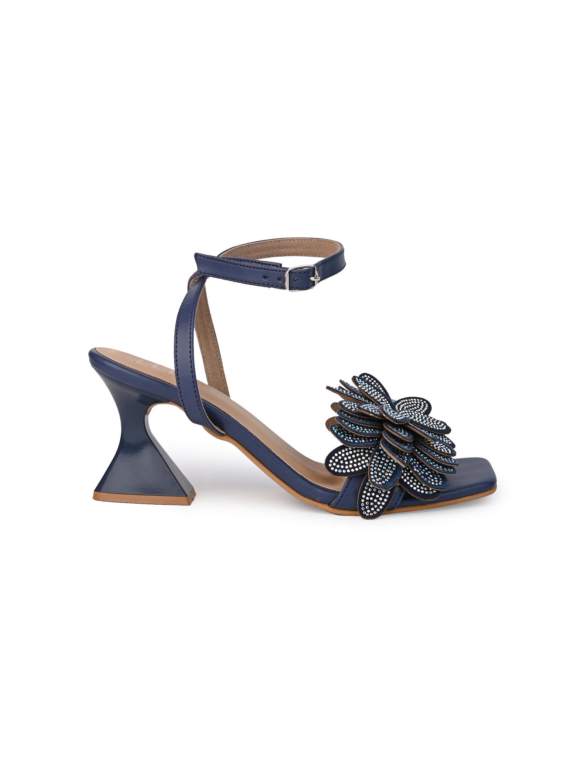 Hydes and Hues Blue Strap Heels