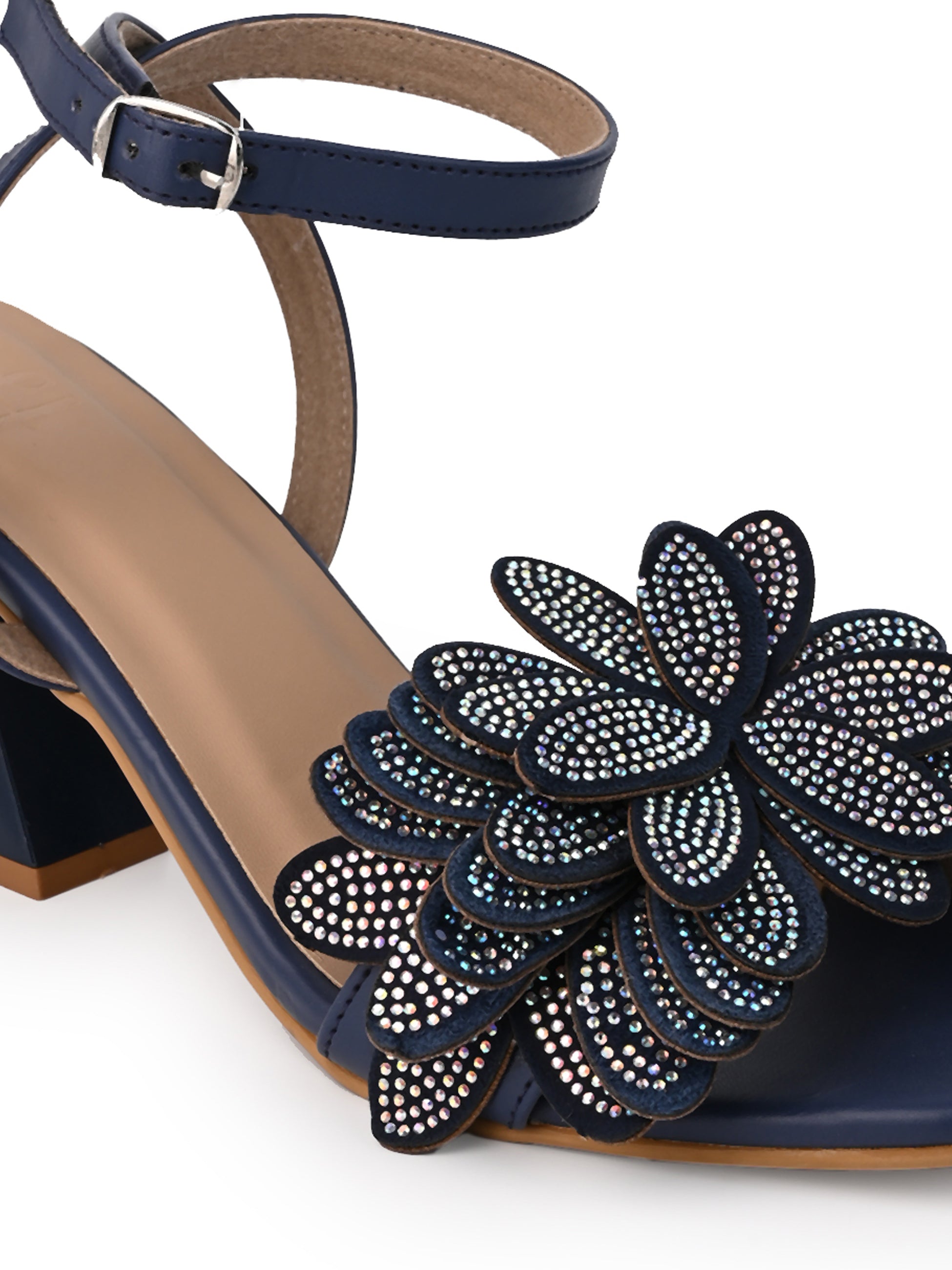 Hydes and Hues Blue Strap Heels