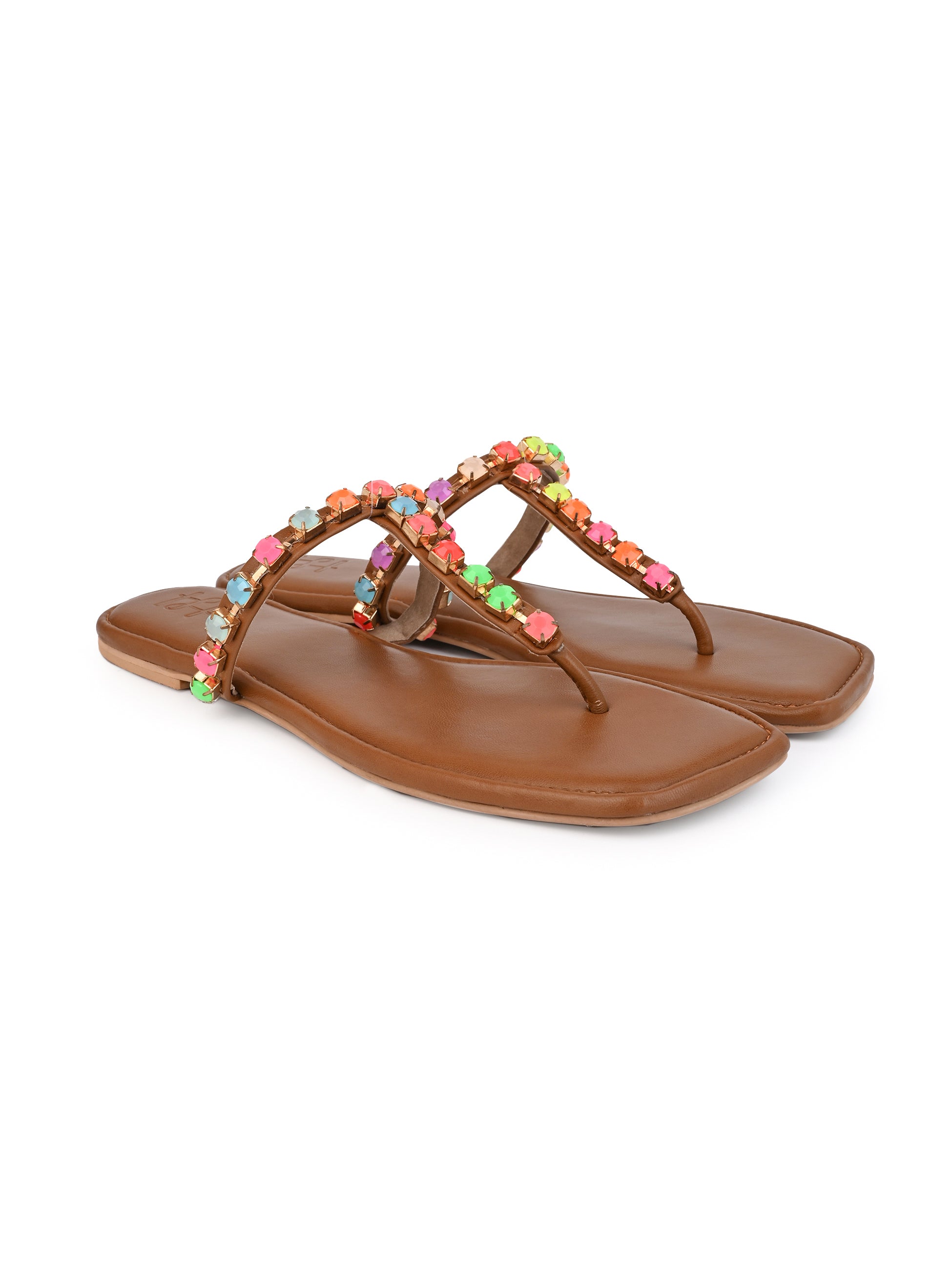 Hydes and Hues Women Open-Toe Flats