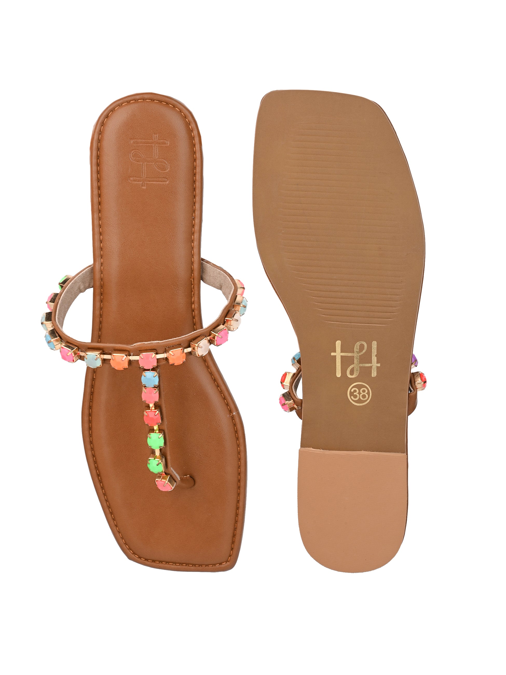 Hydes and Hues Women Open-Toe Flats