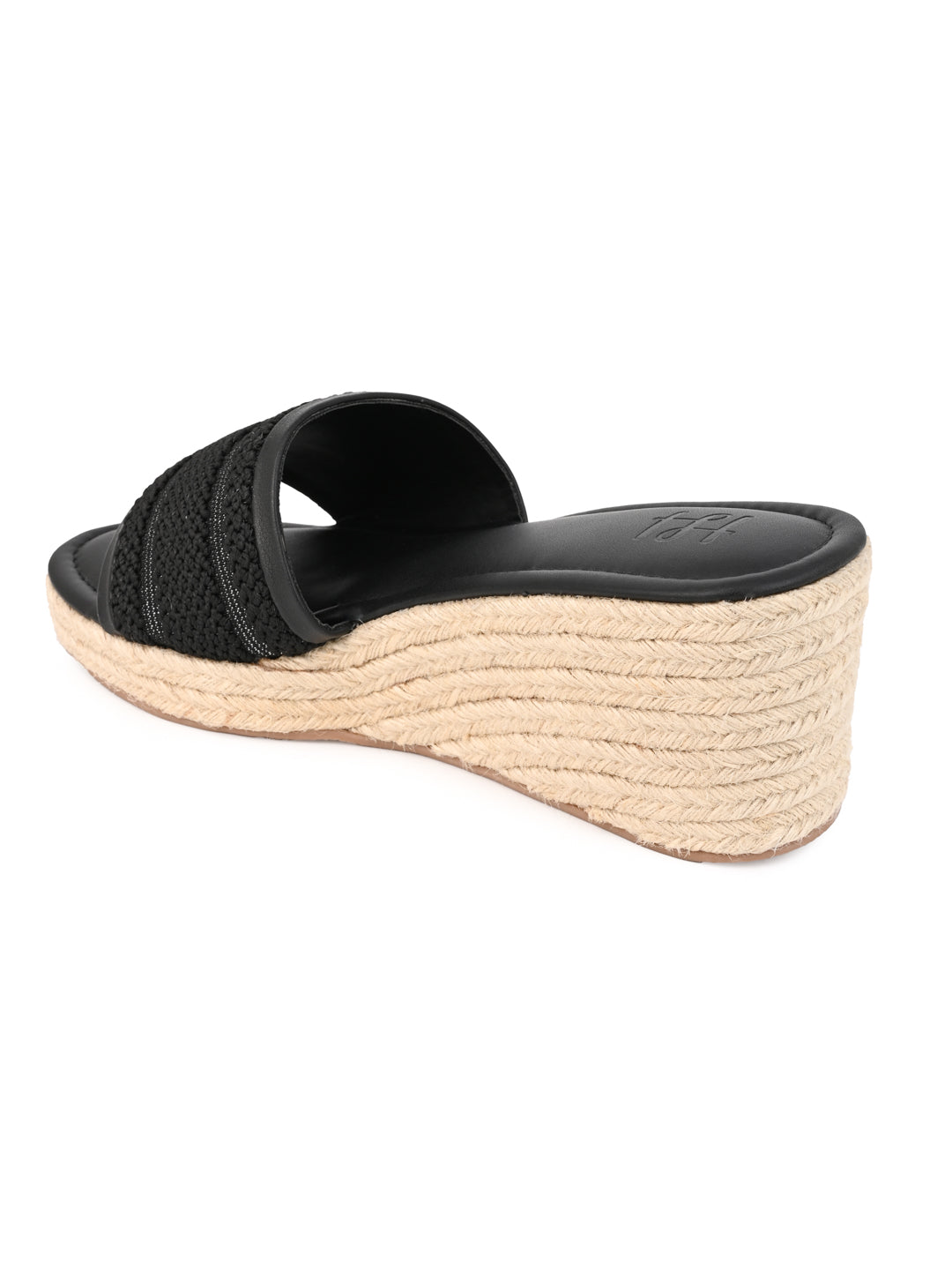 Hydes N Hues Comfortable wedge with jute covering on the sides with TPR Sheet Sole