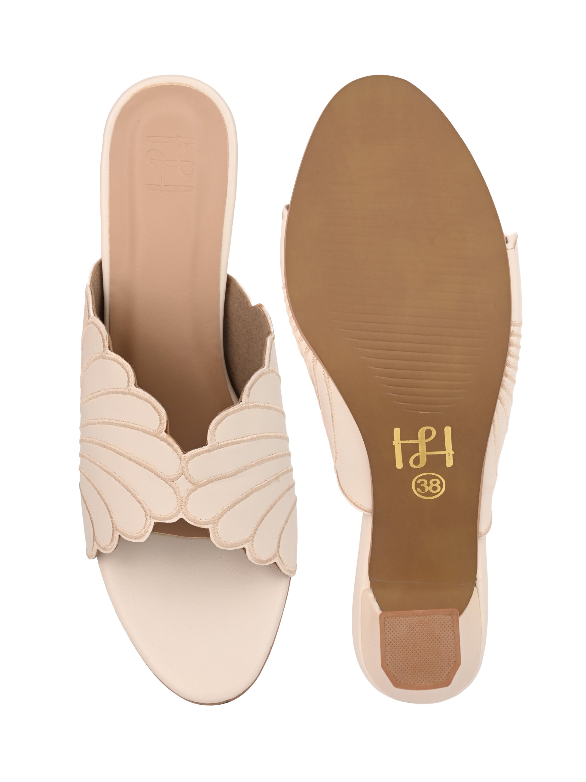 Hydes N Hues Beige High Heels For Women