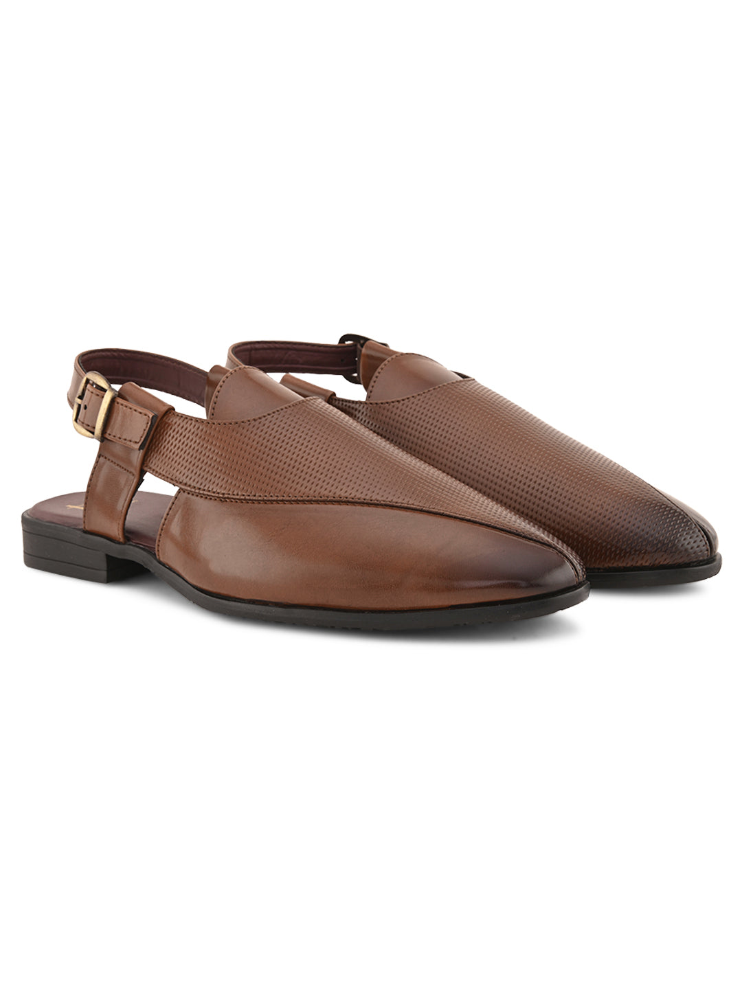 Hydes N Hues Tan Casual Sandals For Men