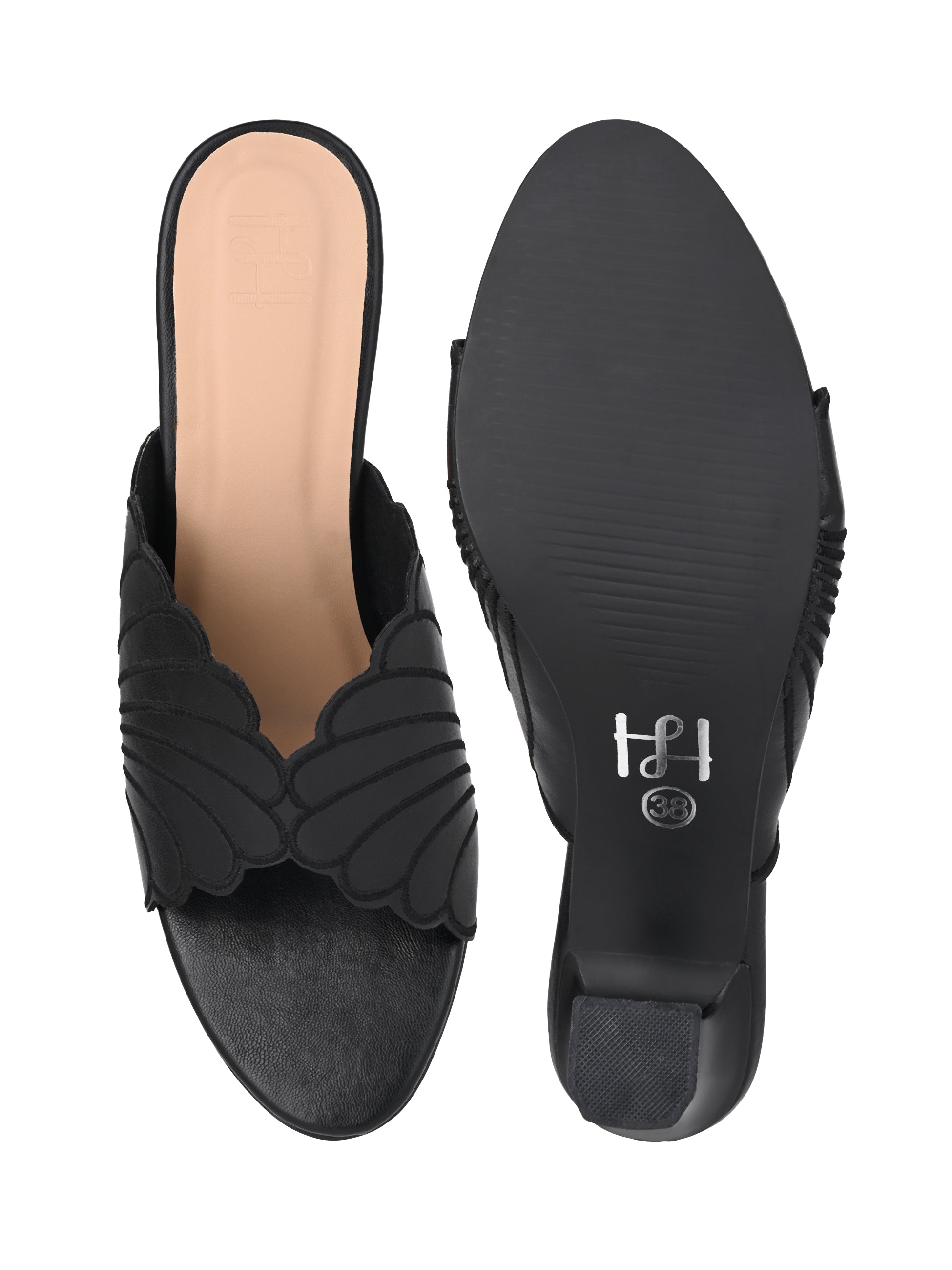 Hydes N Hues Black High Heels For Women