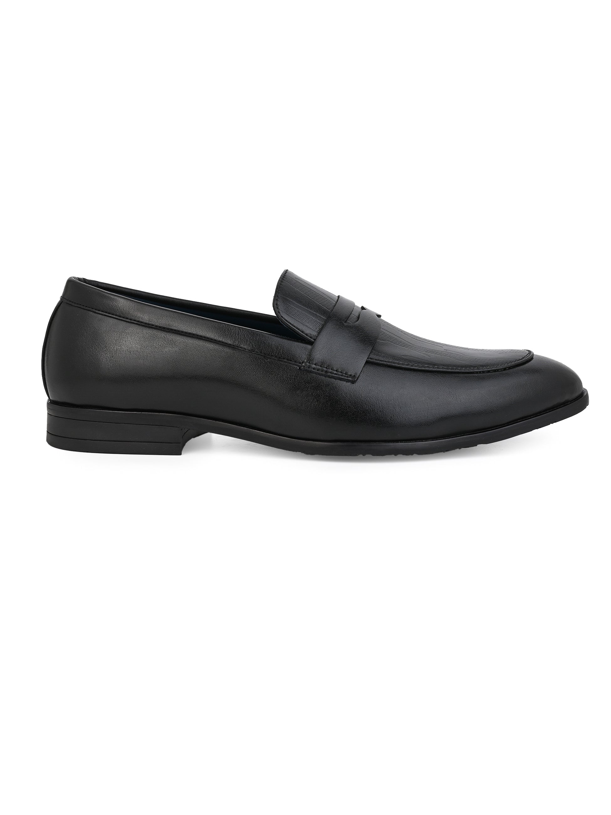 Hydes N Hues Black Classical Formal Slip-On Shoe for Men