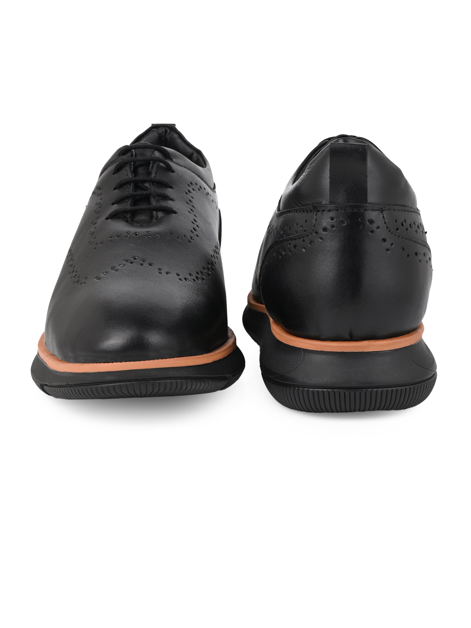 Urbanox Black Leather Brogues