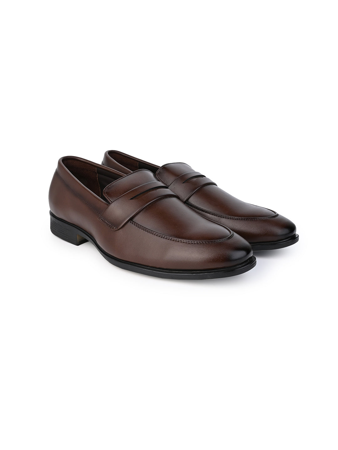 Hydes N Hues Men Brown Classic Formal Slip-Ons