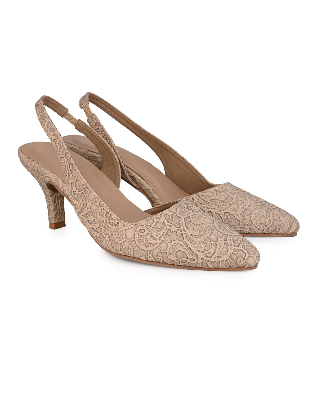 Hydes N Hues Women Heels floral printed sandal