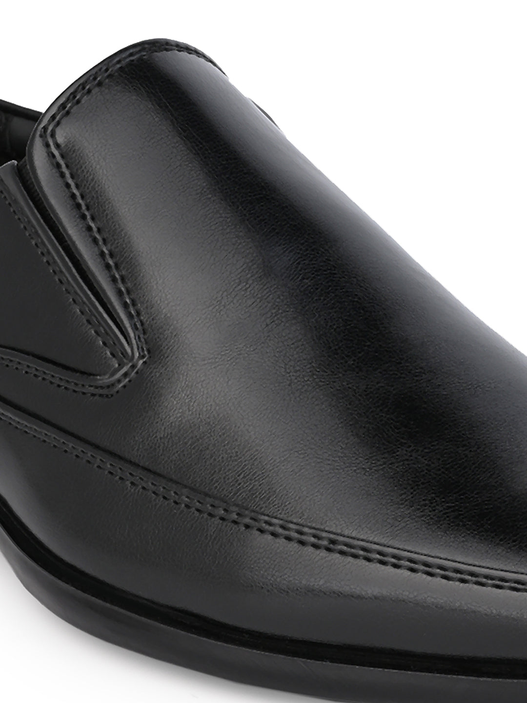 Hydes N Hues Men Black Comfort Formal Slip-Ons