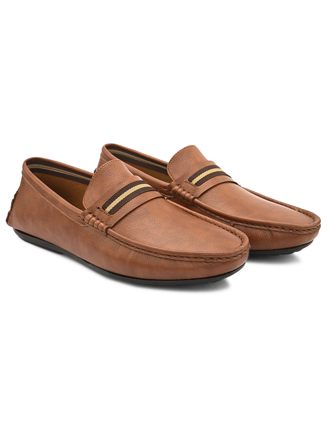 Hydes N Hues Men Tan Loafers