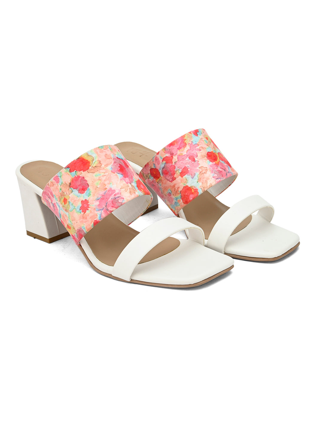 Hydes N Hues Bright Flowers Printed Heels