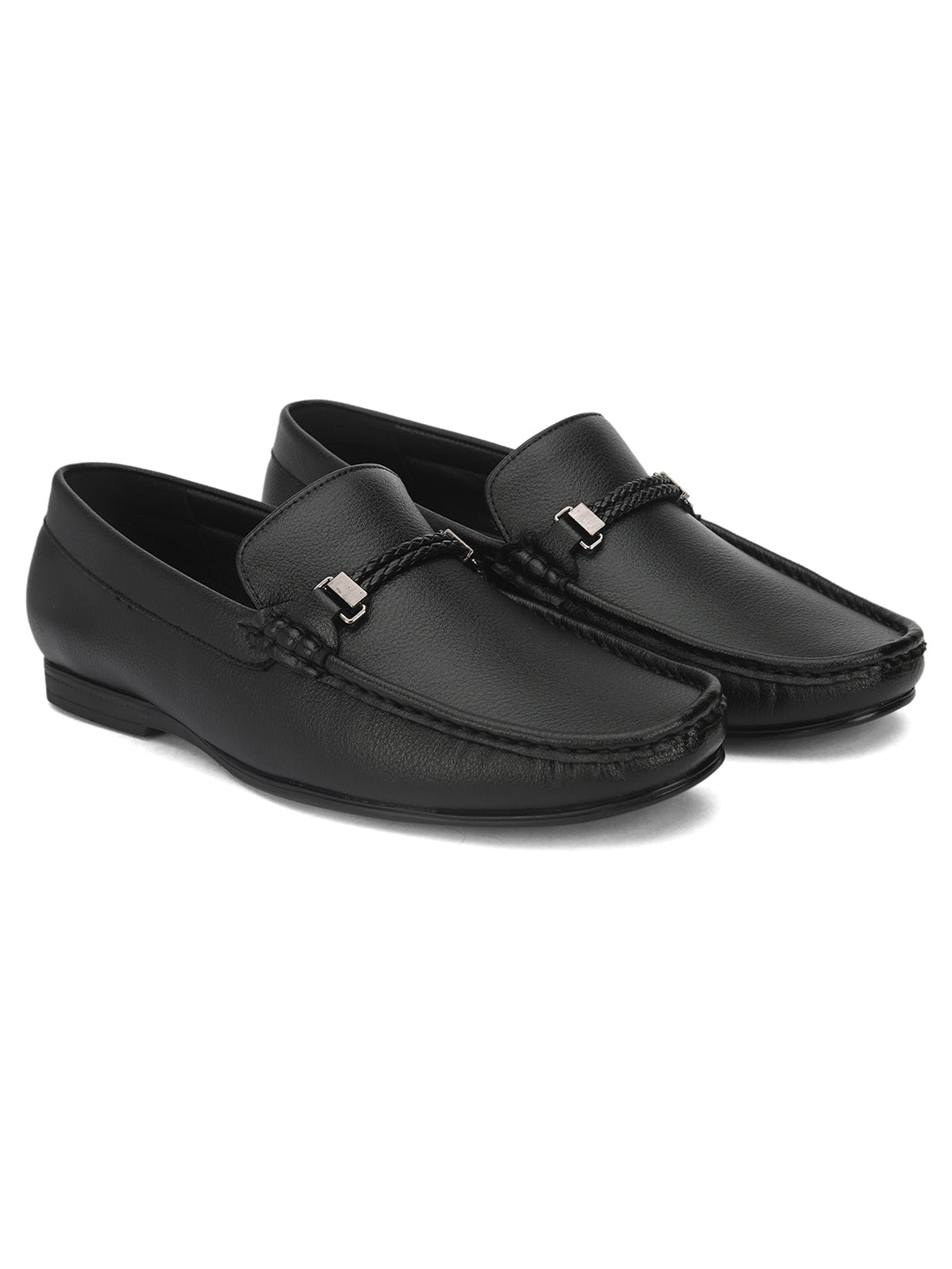 Hydes N Hues Men Black Formal Loafers