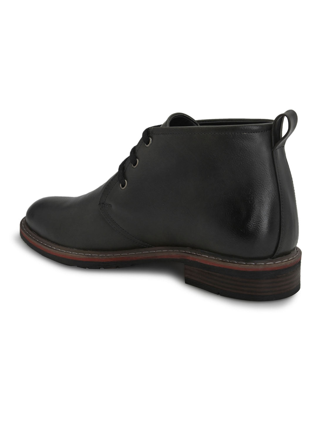 Hydes N Hues Men Black Ankle High Shoes