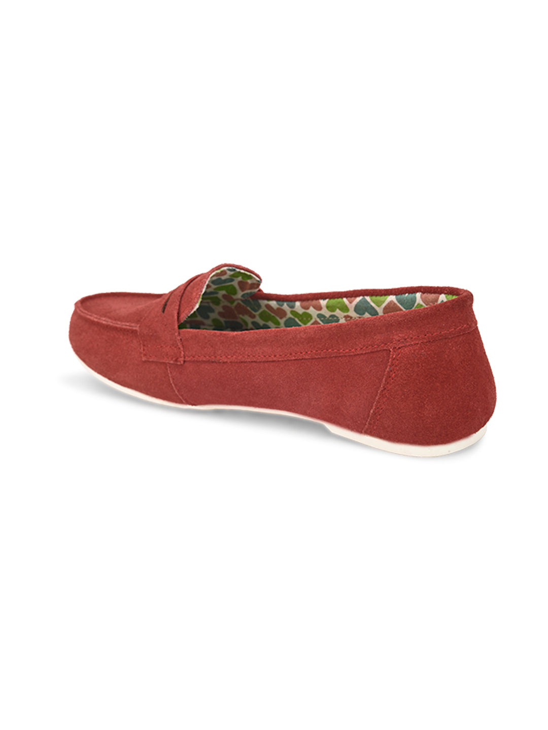 Hydes N Hues Red Moccasins For Women