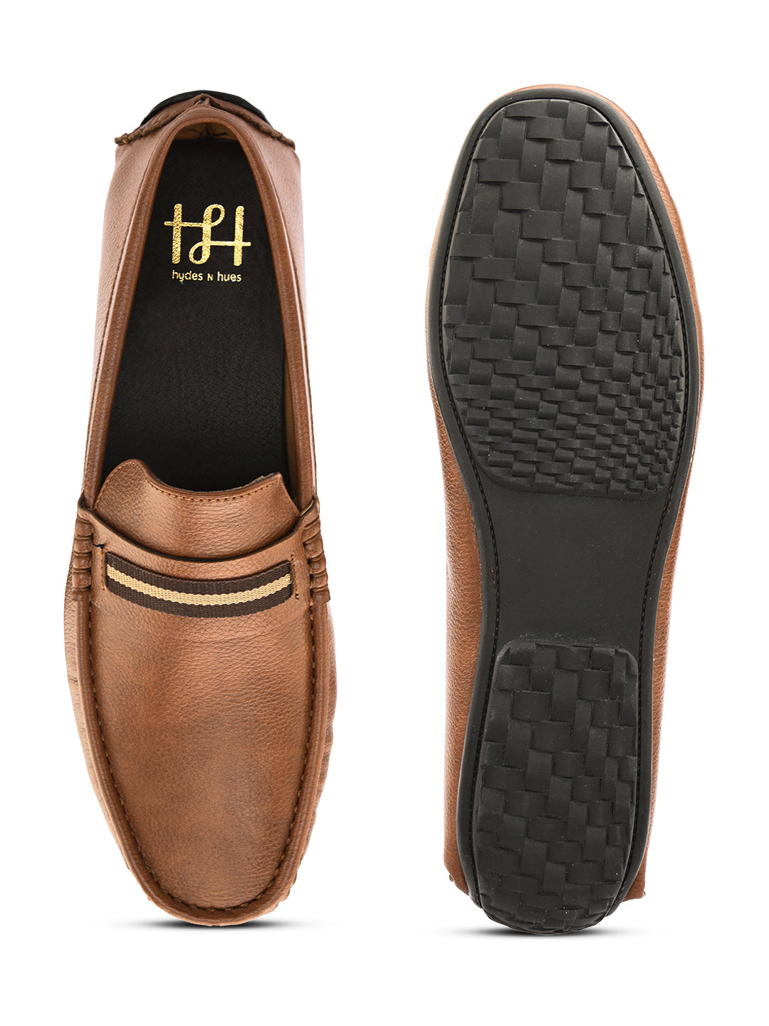 Hydes N Hues Men Tan Loafers