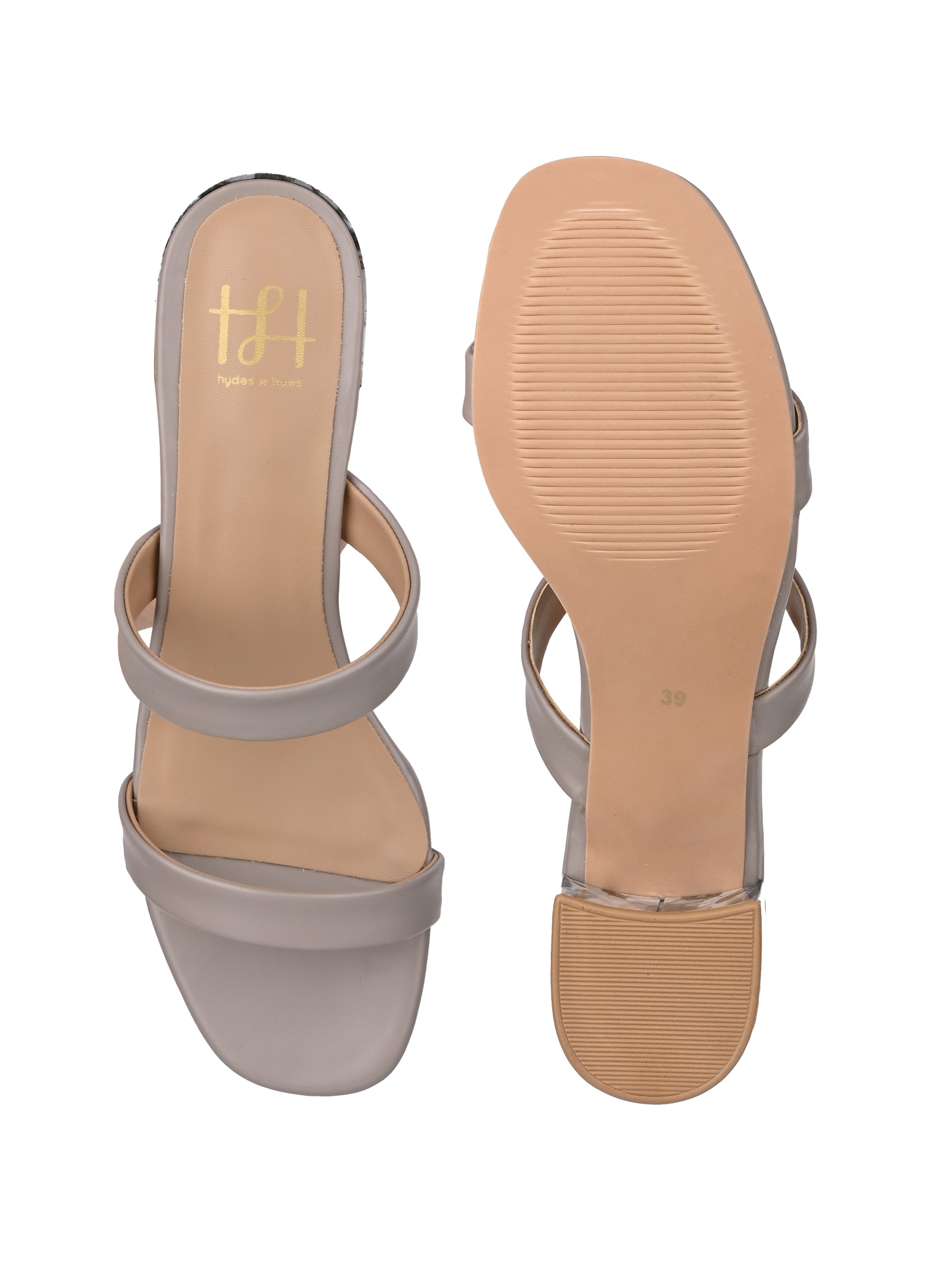 Hydes N Hues Grey Stone Heels