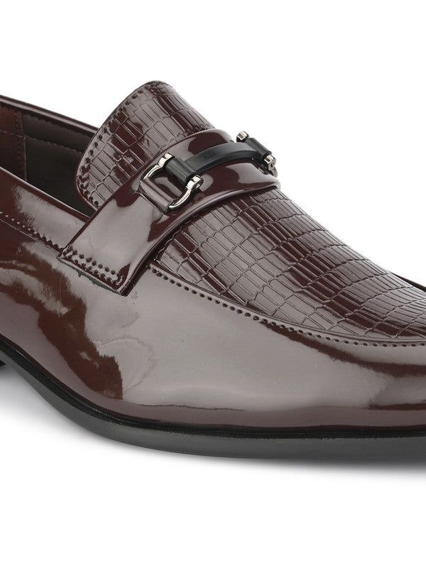 Hydes N Hues Brown Formal Slip-Ons For Men