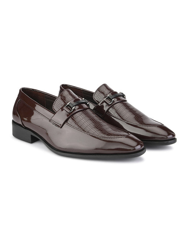 Hydes N Hues Brown Formal Slip-Ons For Men
