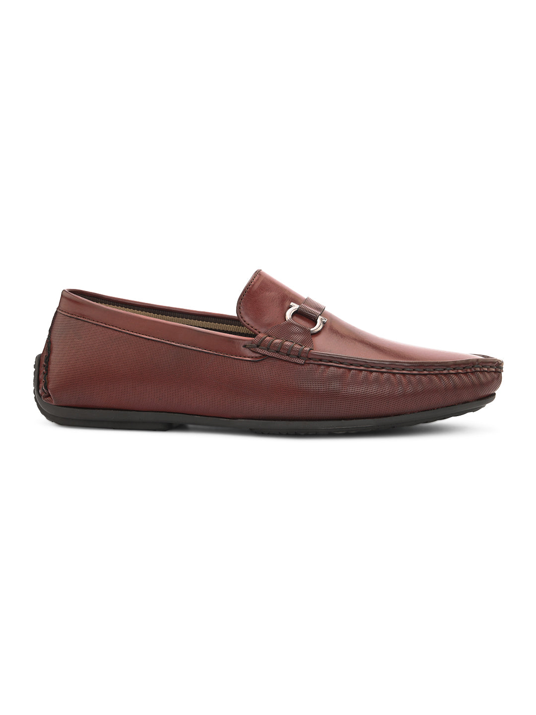Hydes N Hues Men Cherry Glossy Loafer Shoes
