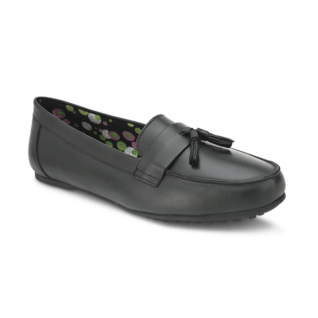 Hydes N Hues Black Moccasins For Women