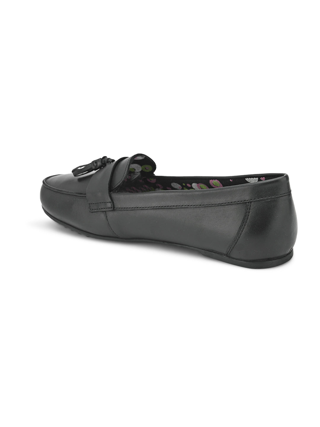 Hydes N Hues Black Moccasins For Women