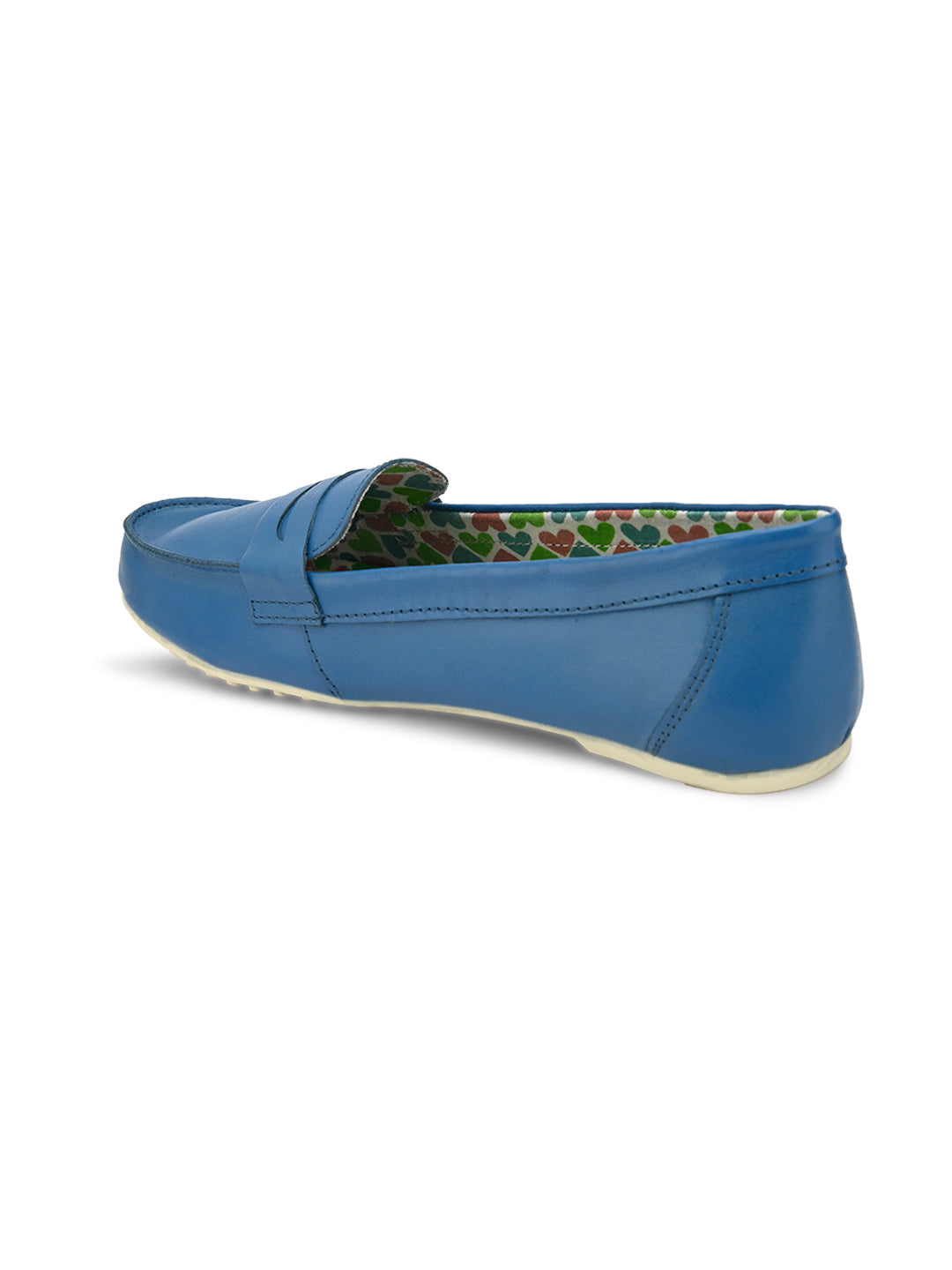 Hydes N Hues Sky Blue Moccasins For Women
