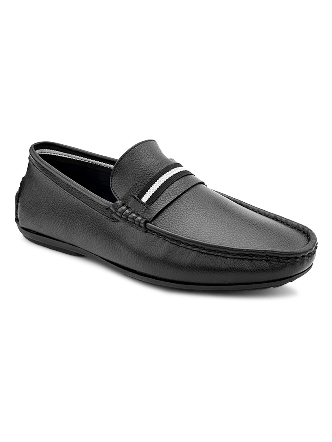 Hydes N Hues Men Black Loafers
