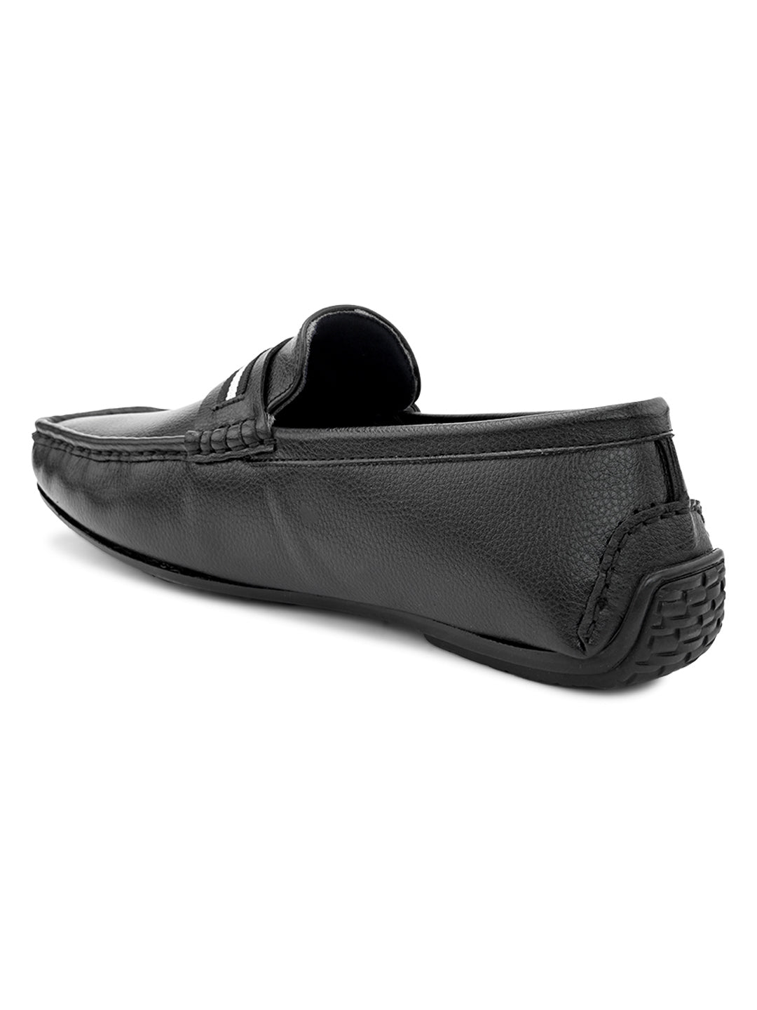 Hydes N Hues Men Black Loafers