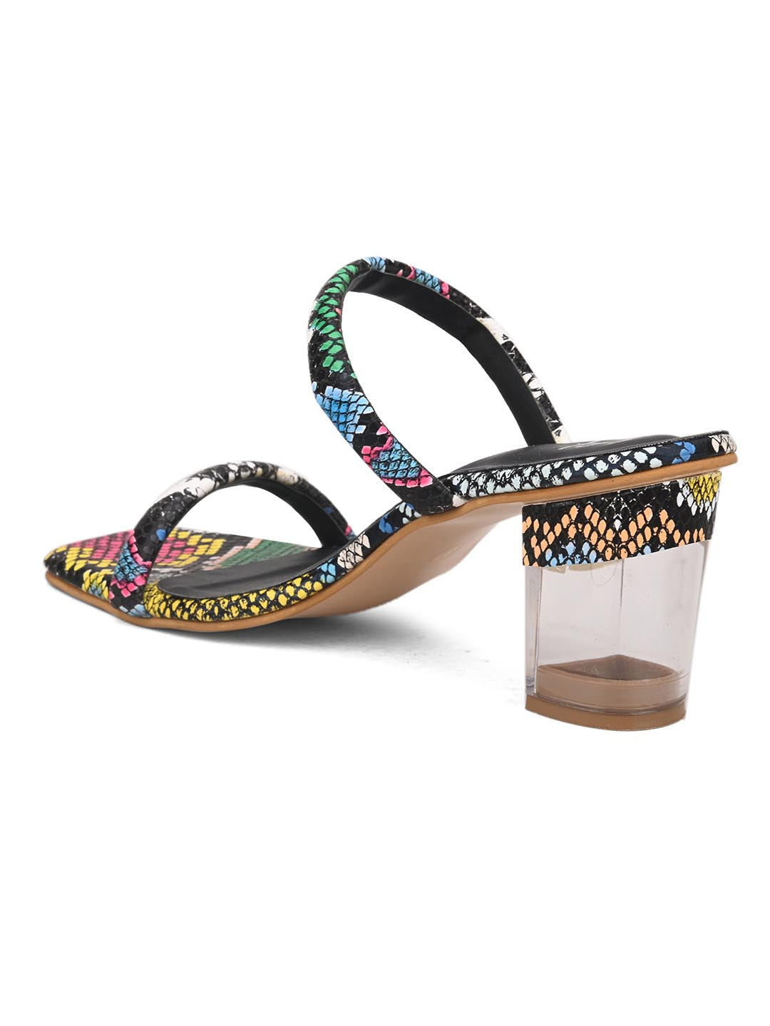 Hydes N Hues Multicoloured with Transparent Heels