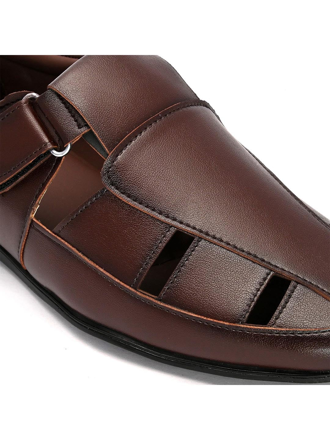 Hydes N Hues Men Brown Fisherman Sandals