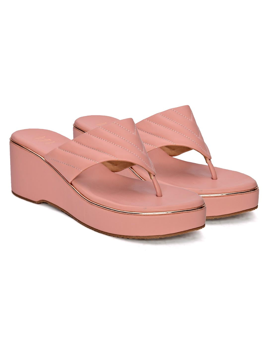 Hydes N Hues Pink Wedge Heels