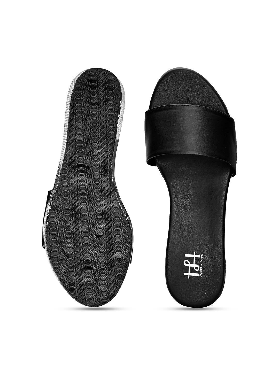 Hydes N Hues Black Wedge Heels