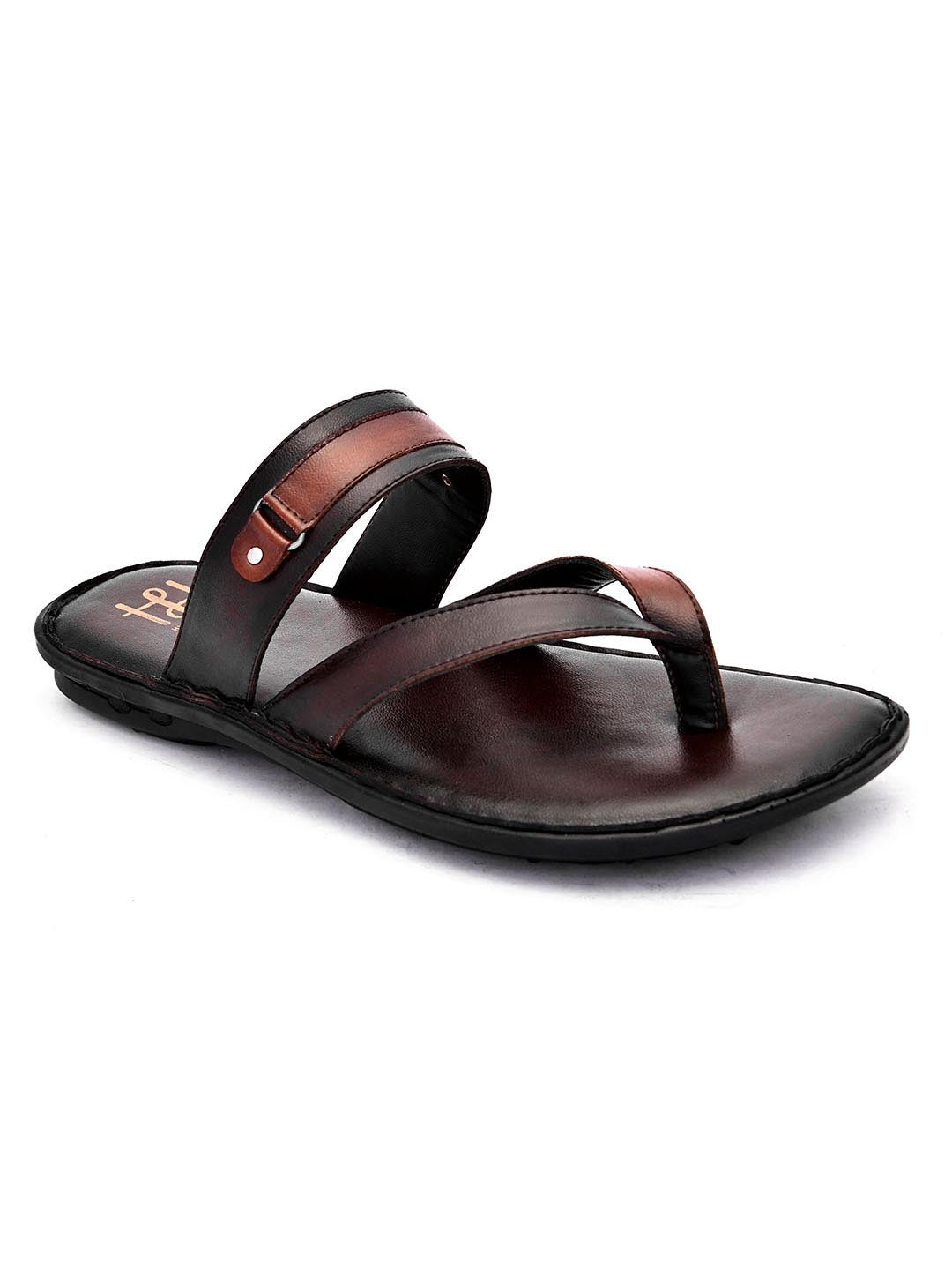 Hydes N Hues Men Coffee Brown Ethnic Comfort Sandals