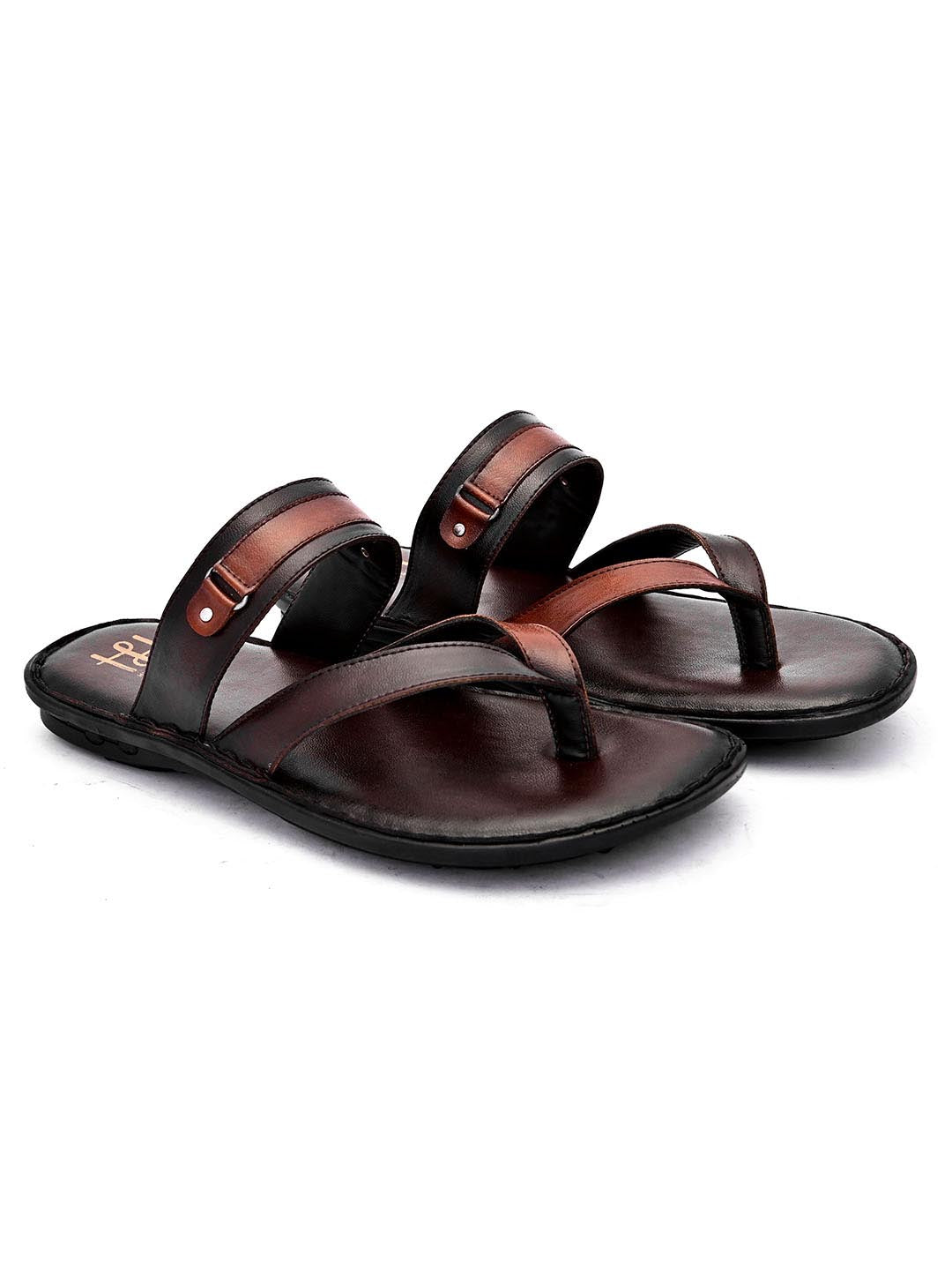 Hydes N Hues Men Coffee Brown Ethnic Comfort Sandals