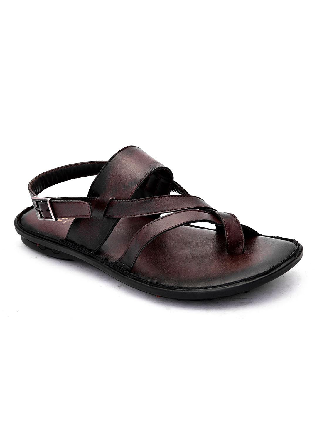 Hydes N Hues Men Coffee Brown Comfort Sandals