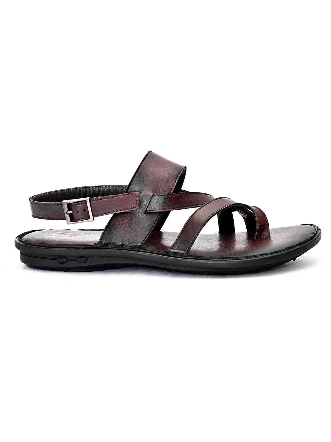 Hydes N Hues Men Coffee Brown Comfort Sandals