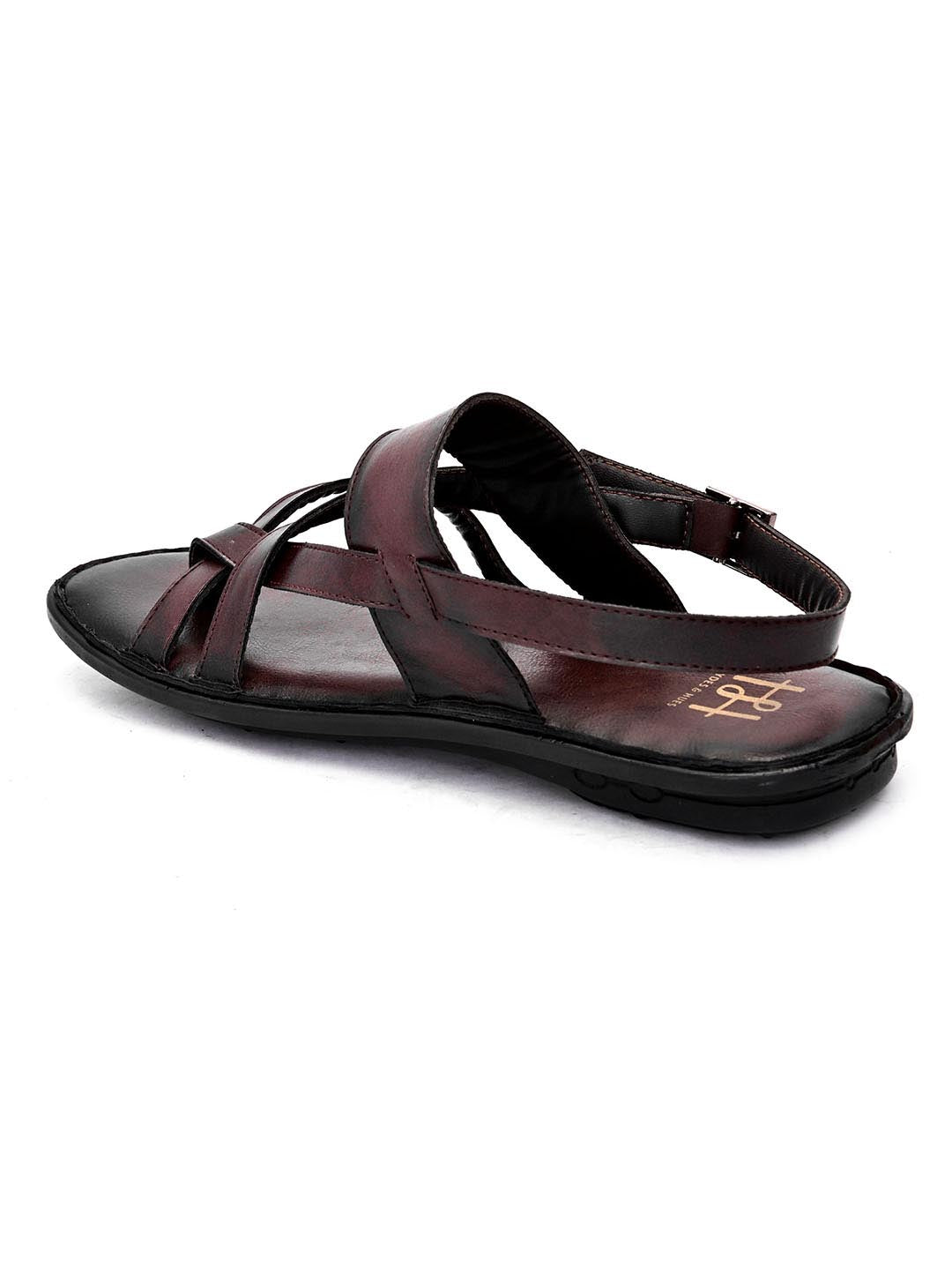 Hydes N Hues Men Coffee Brown Comfort Sandals