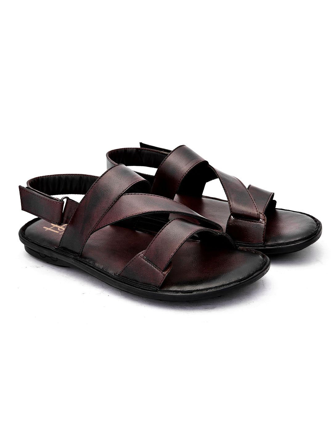 Hydes N Hues Men Brown Comfort Sandals