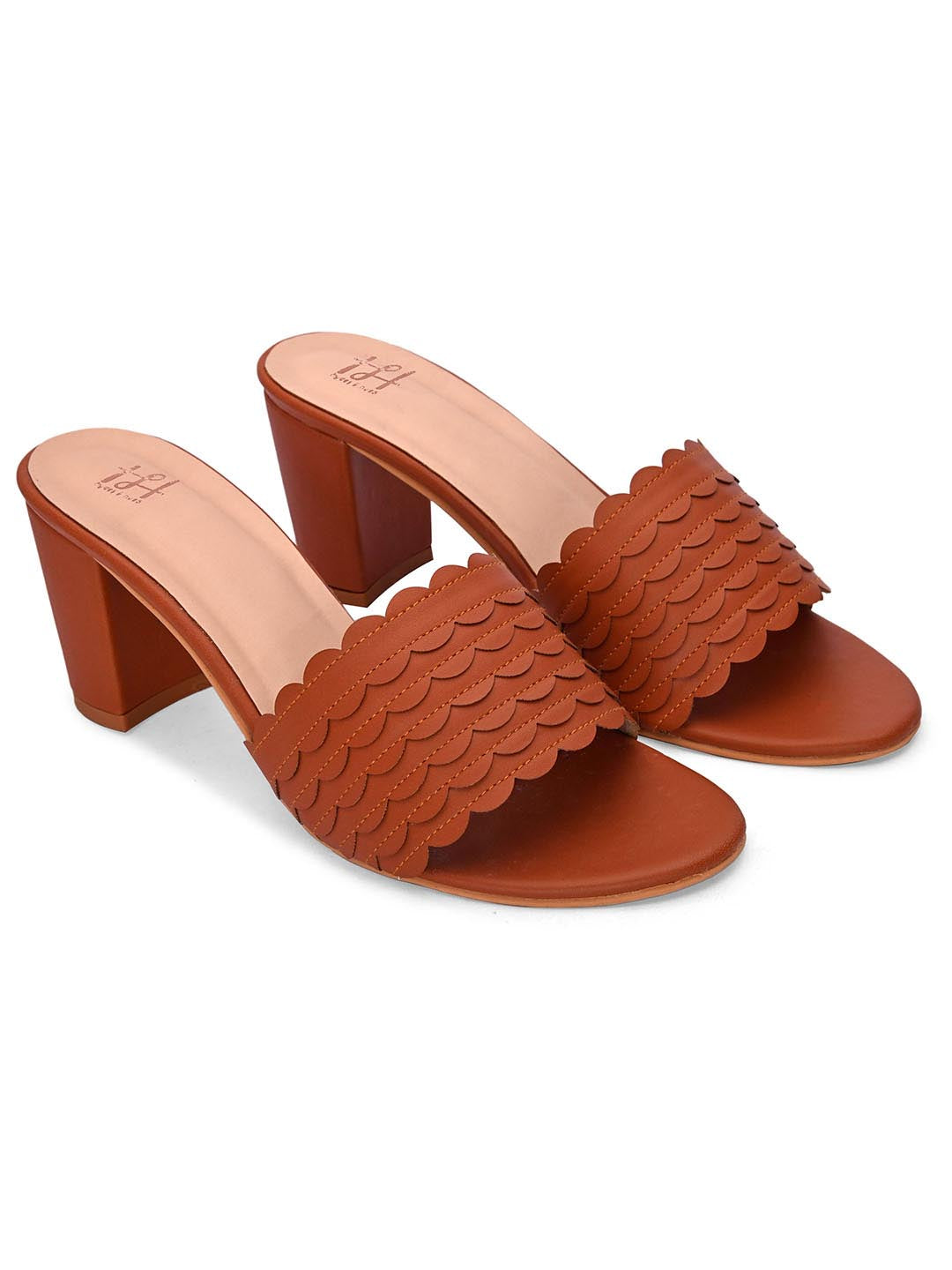 Hydes N Hues Women Tan Solid Block Heels