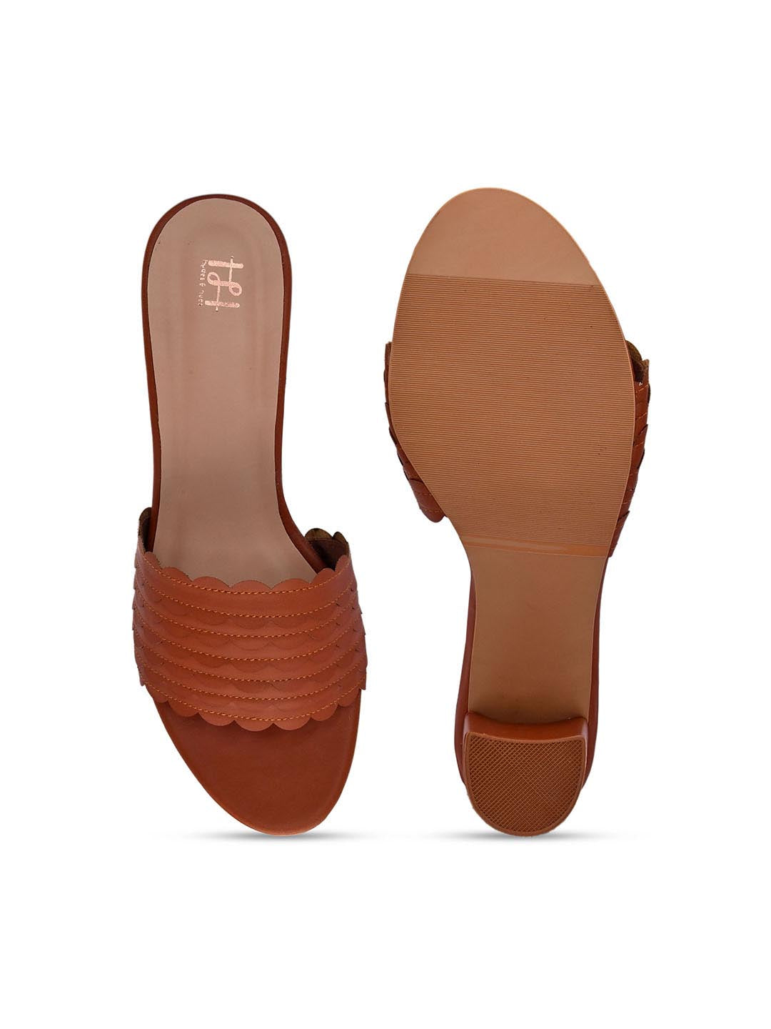 Hydes N Hues Women Tan Solid Block Heels