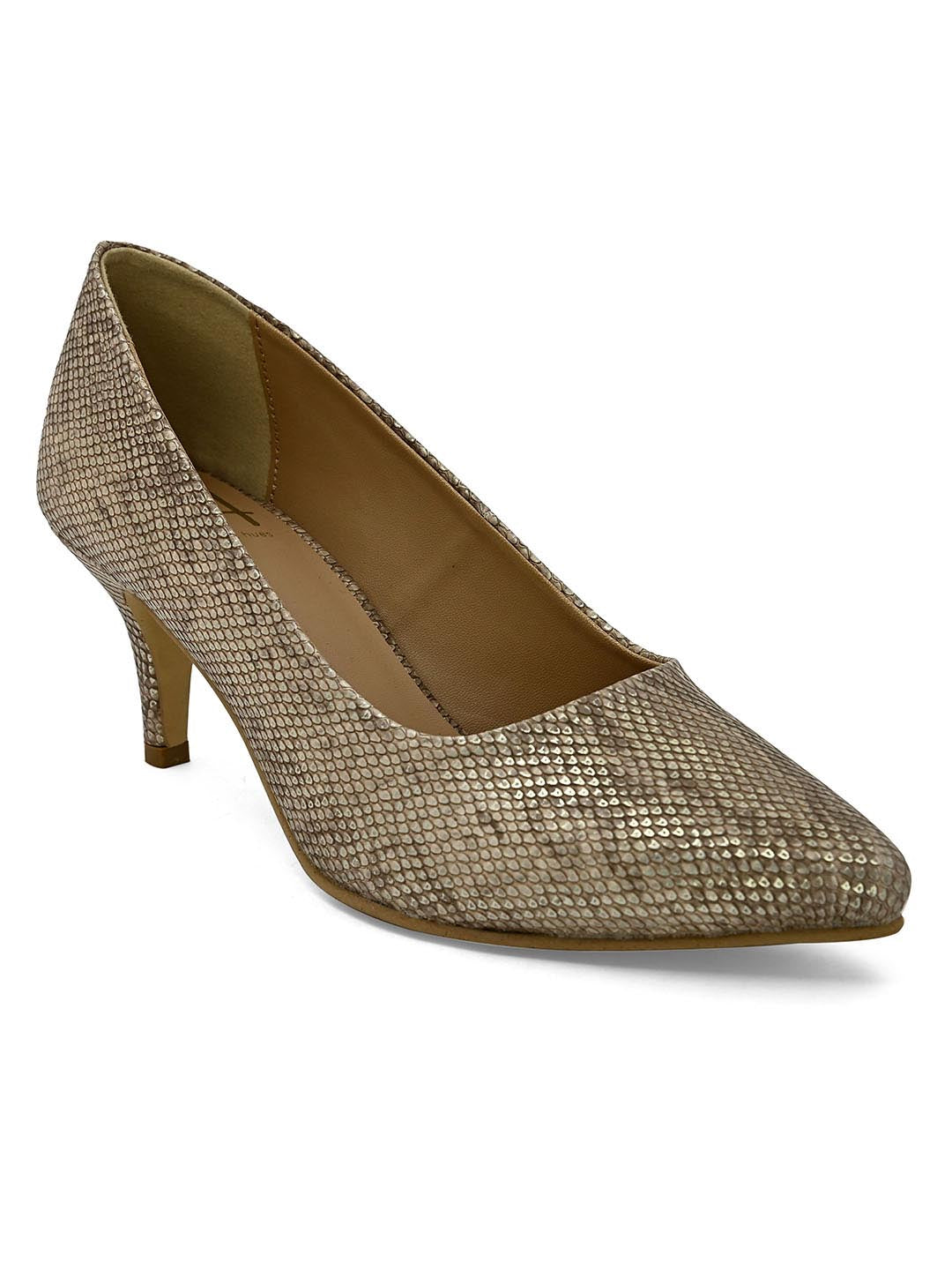Hydes N Hues Gold-Toned Pumps