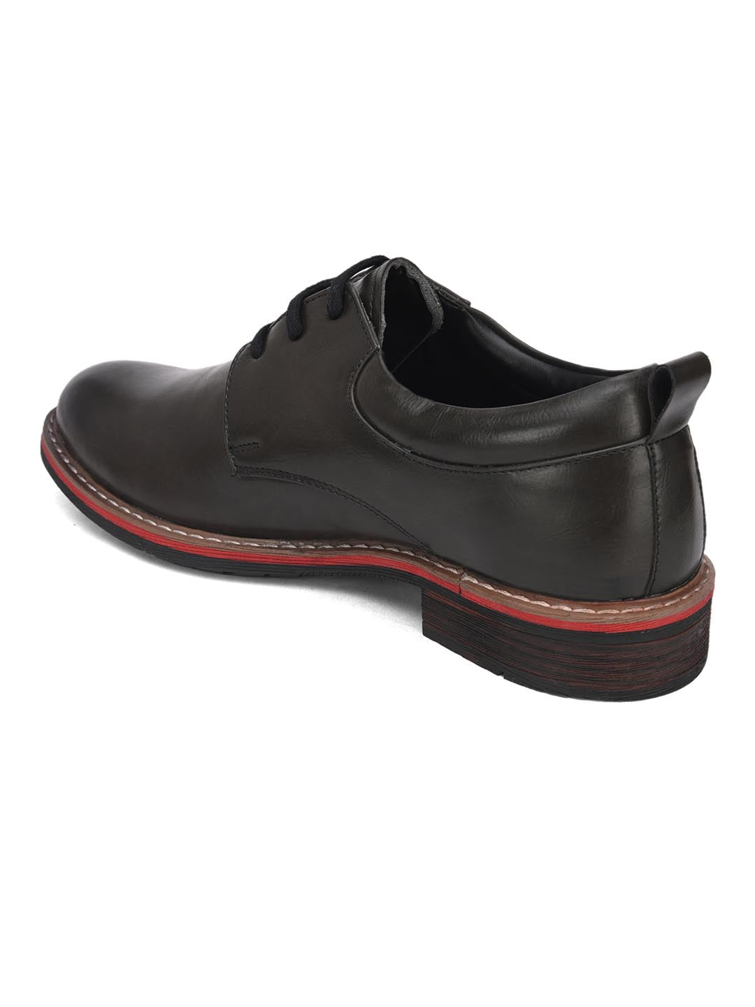 Hydes N Hues Men Black Solid Formal Derbys