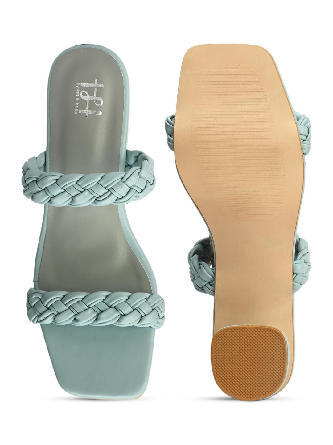 Hydes N Hues Powder Blue Block Heels