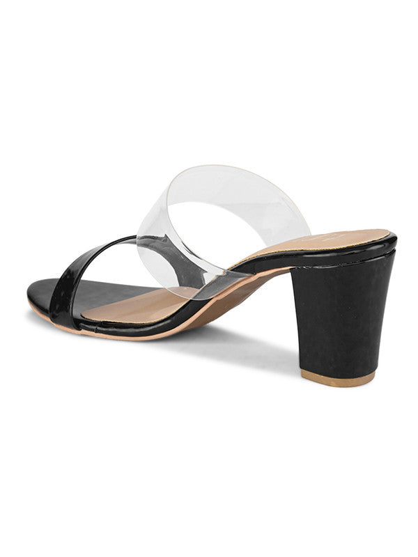 Hydes N Hues Black Heel Sandal For Women