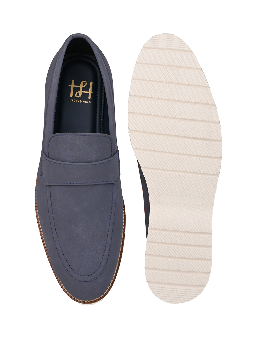 Hydes N Hues Men Slip-On Blue Casual Shoes